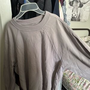 Abercrombie & Fitch Women's Light Gray Sweatshirt